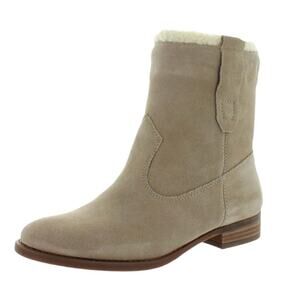 Sole Society Women's Tan Mid-calf Suede Boots Size 8.5
